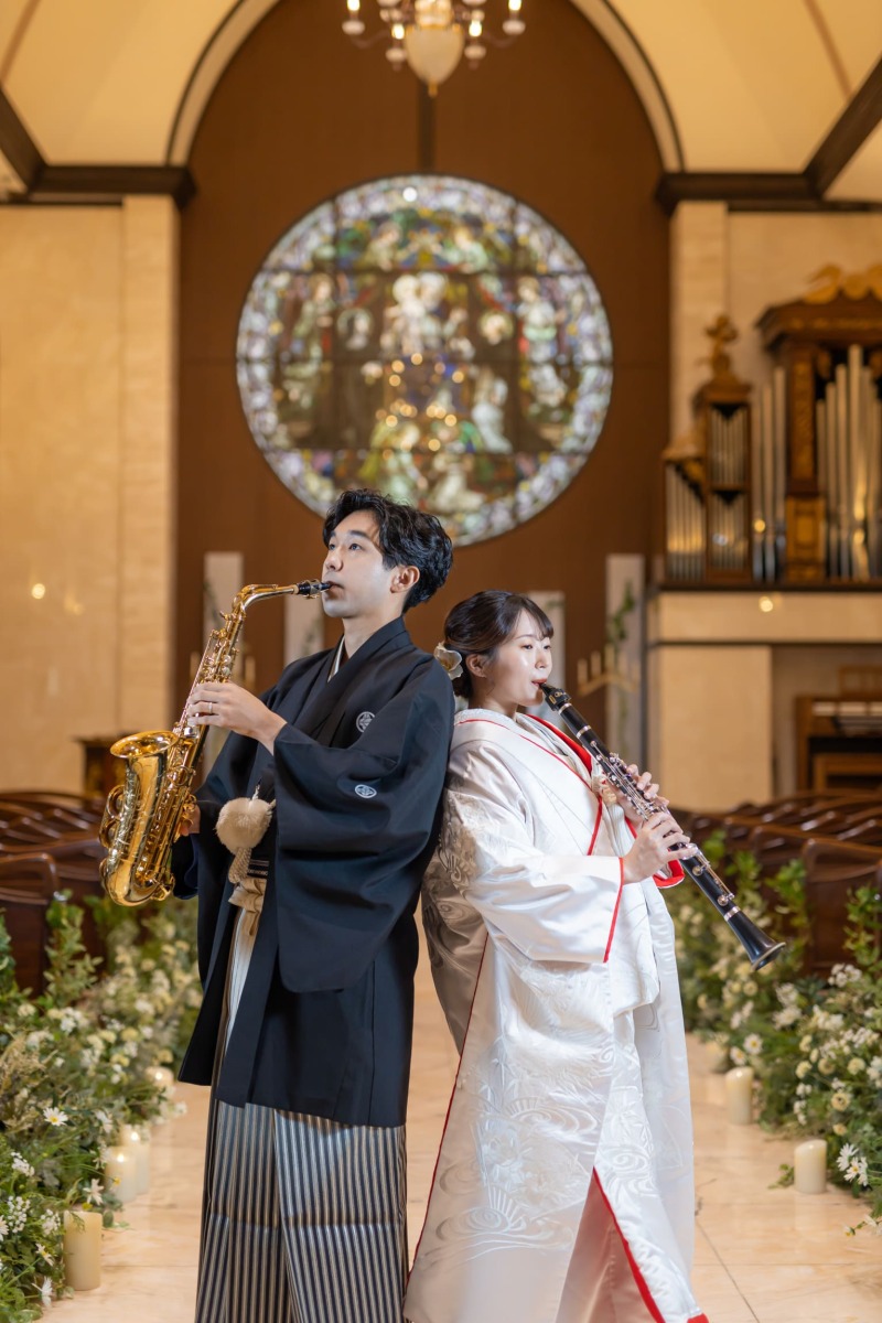 楽器演奏とともに彩るフォトウェディング
