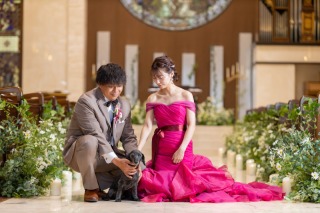 【ペットと一緒に撮影★】大切な家族と撮影できるフォトプラン♪衣装選び放題！