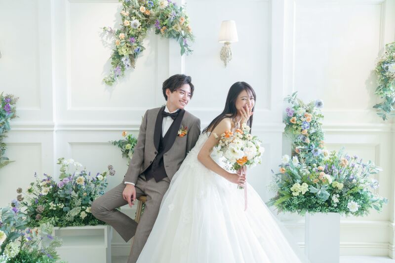 【Photorait限定】10月末まで 全て込みで¥45,000!ウェディング×マタニティドレススタジオ撮影 データ80カット