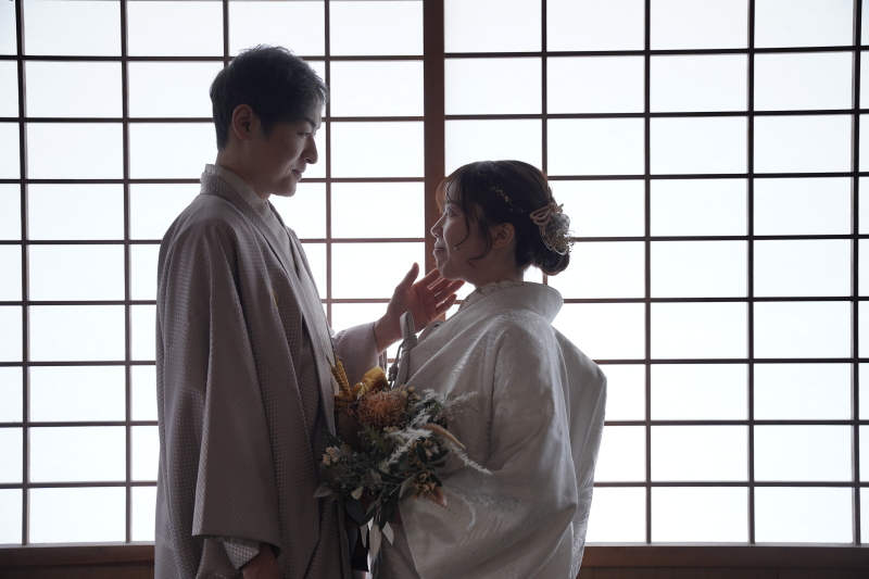 見つめ合いショット