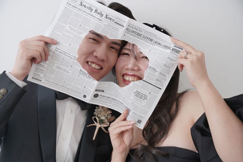 真ん中からひょっこり笑顔