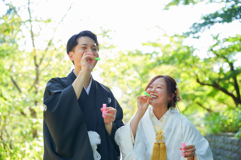 シャボン玉をお持ち込み☆