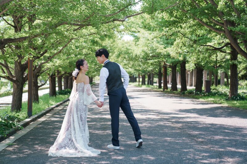 新緑ロケーションキャンペーンBプラン◆&yen;90,000でデータ50カット◆新婦様グレードアップ衣装付き