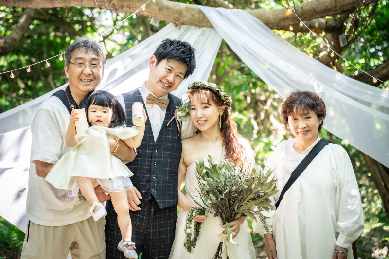 最後はご両親も一緒に♪