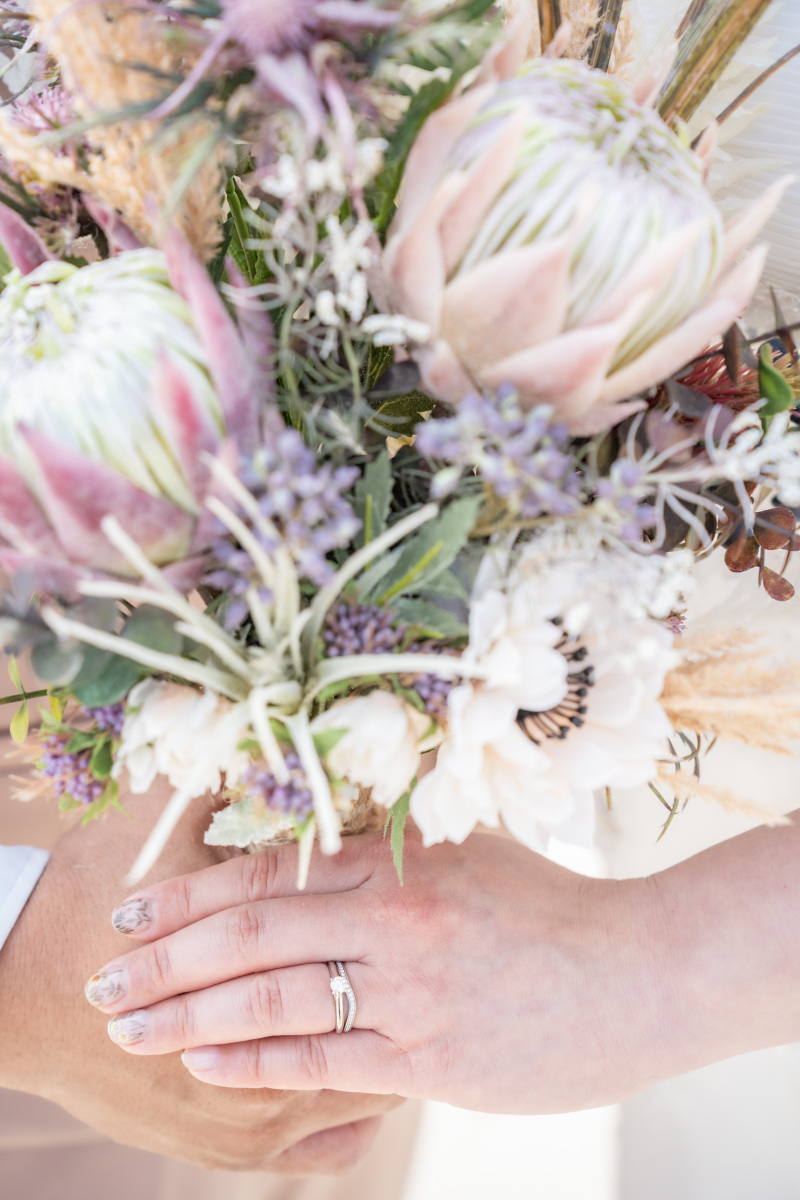 ブーケをメインに、