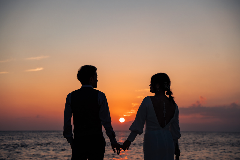 陽落ちとともに撮影は終わります