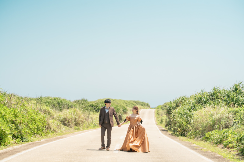 道路上での撮影も定番ショットです☆