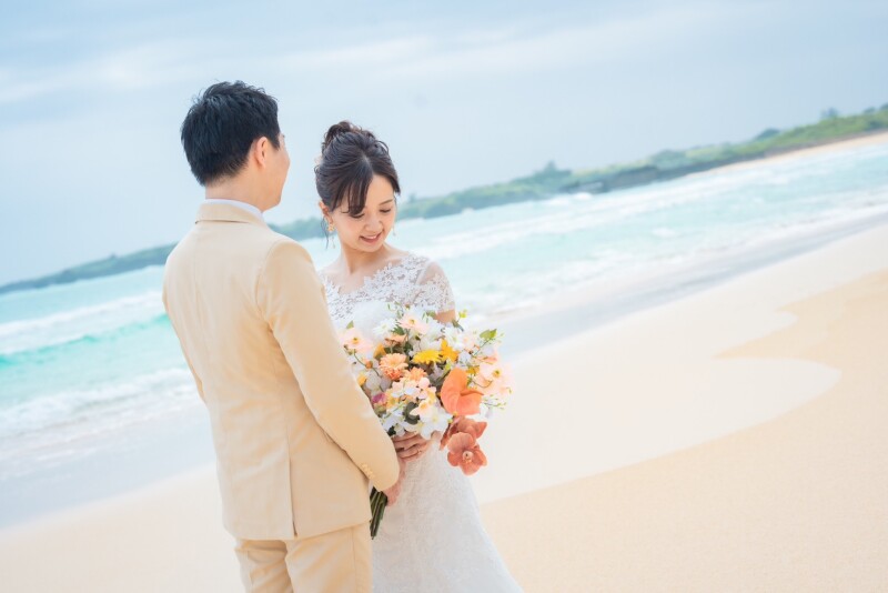 伊良部島の、渡口の浜にて・・・