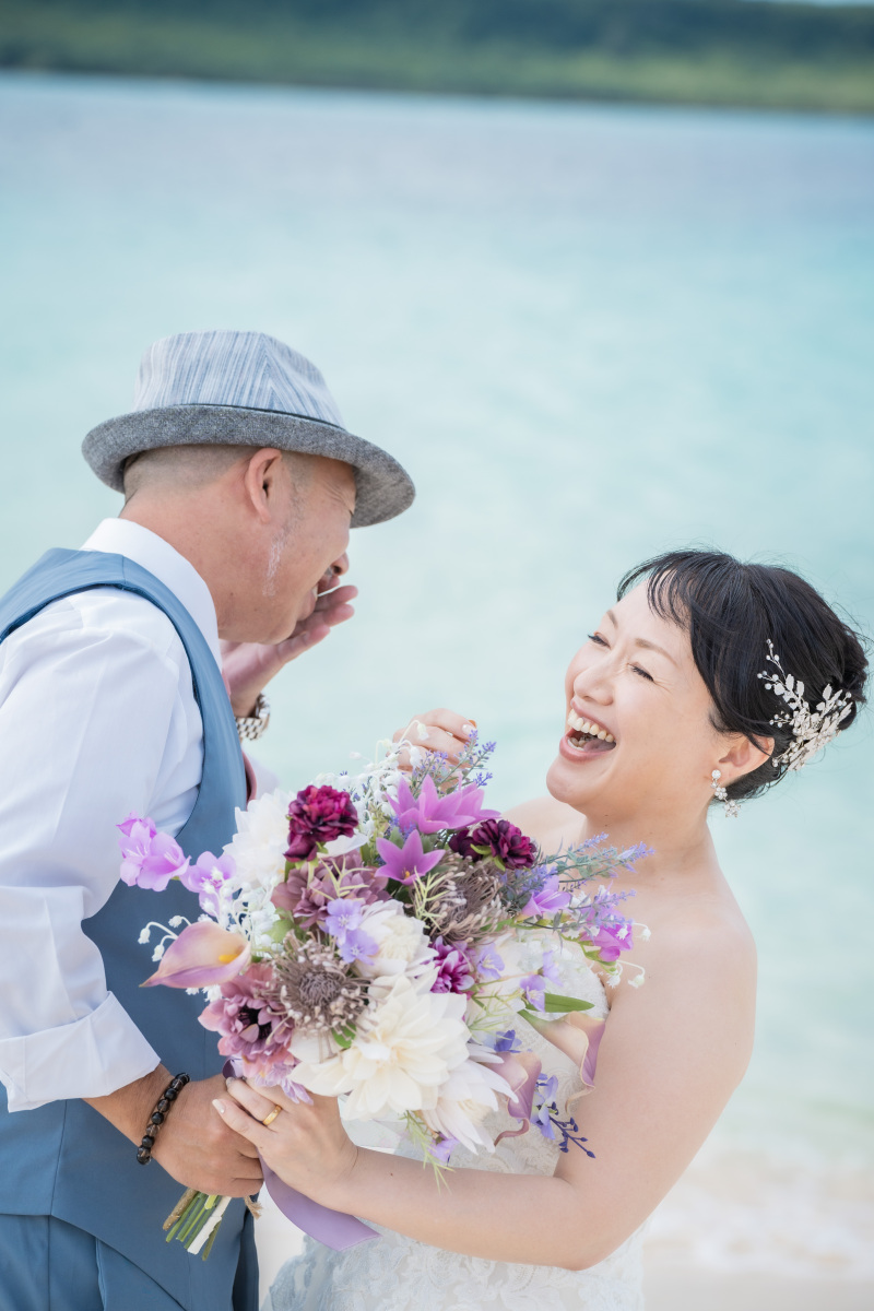 ずーと笑ってて素敵な新郎新婦様^^