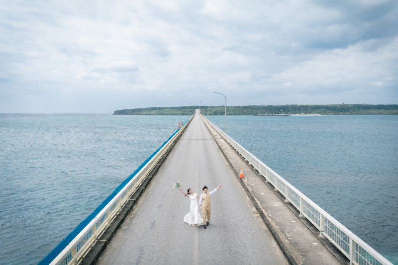 橋のど真ん中で♬