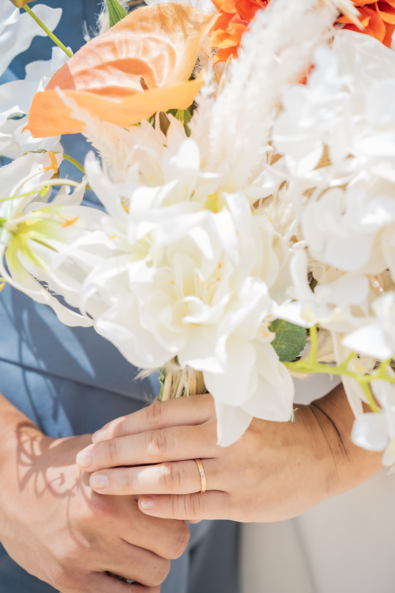 指輪をメインに