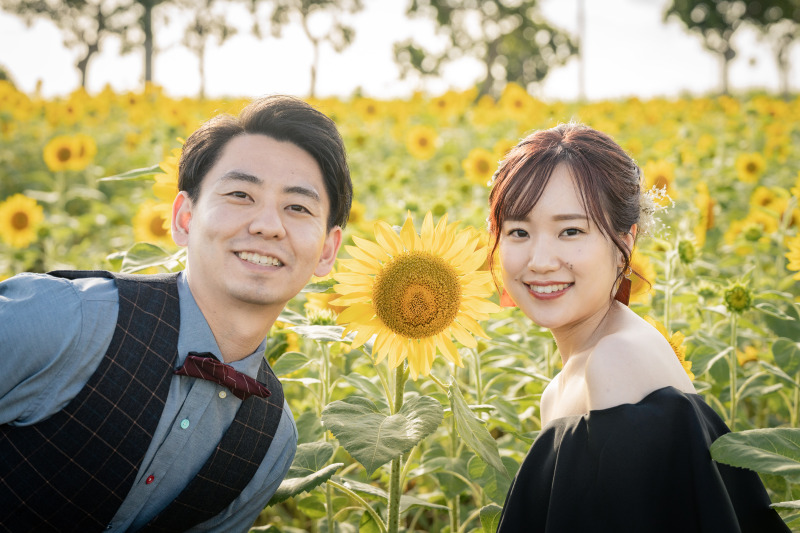 ひまわり畑にて♪