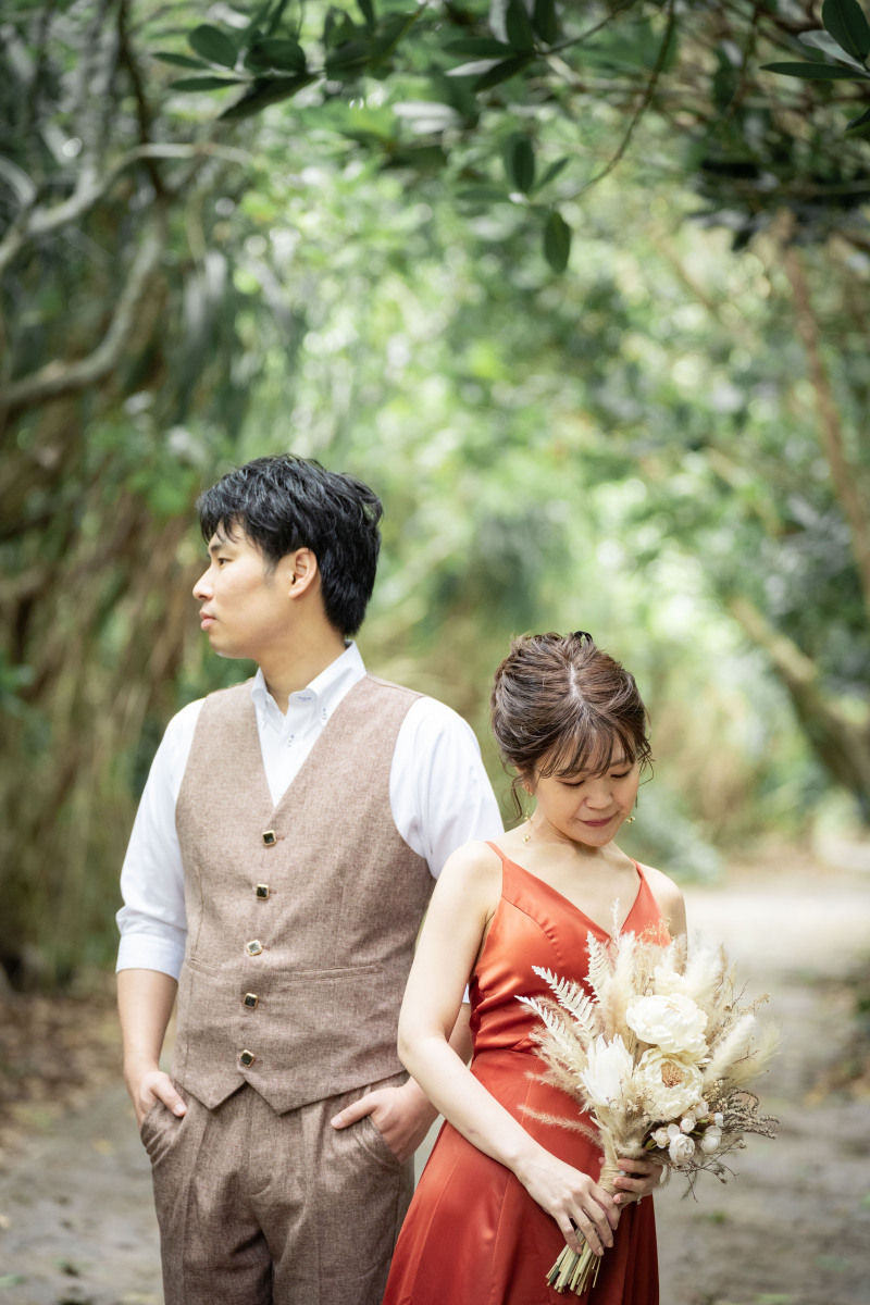 お色直しをして撮影再開!