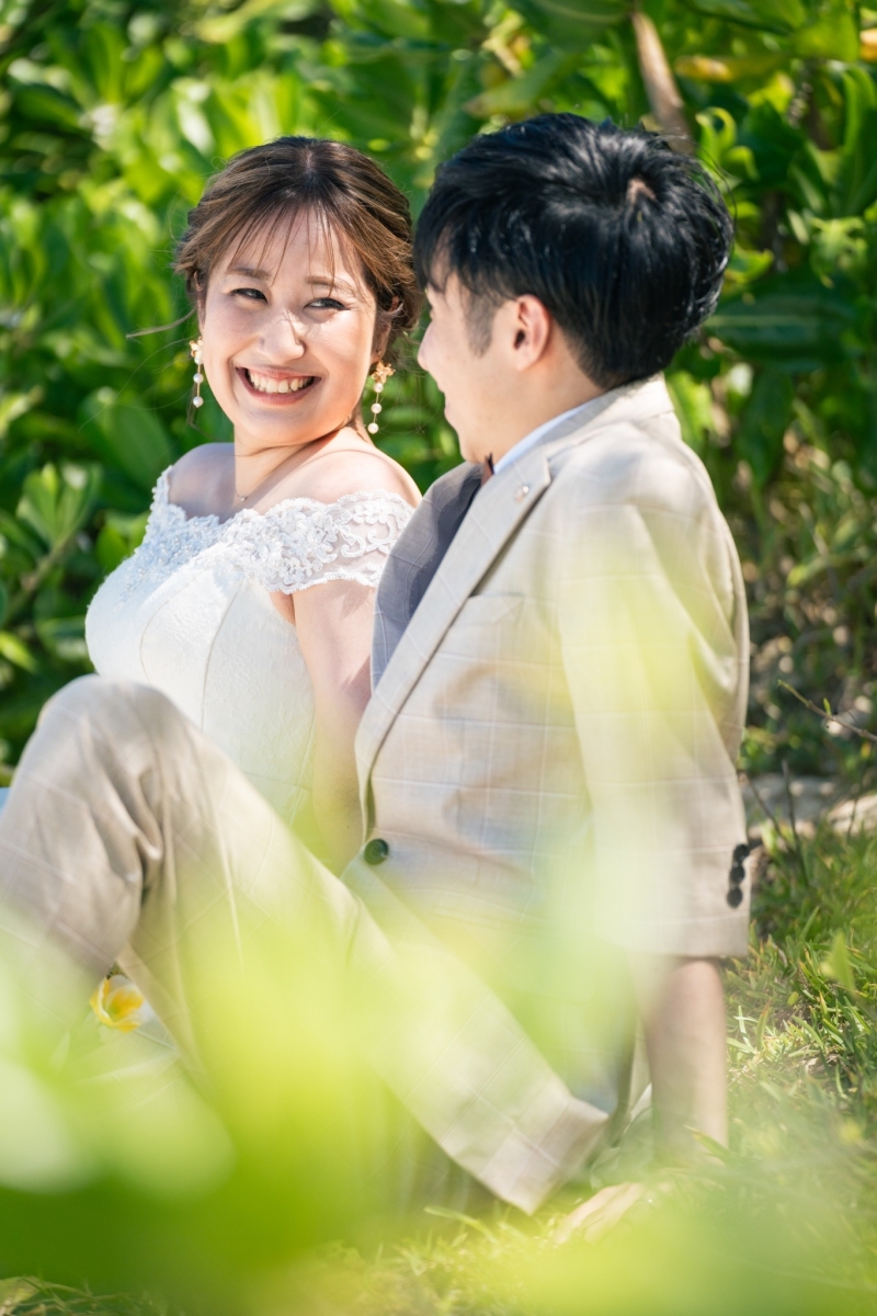 グリーンバックで涼し気に！