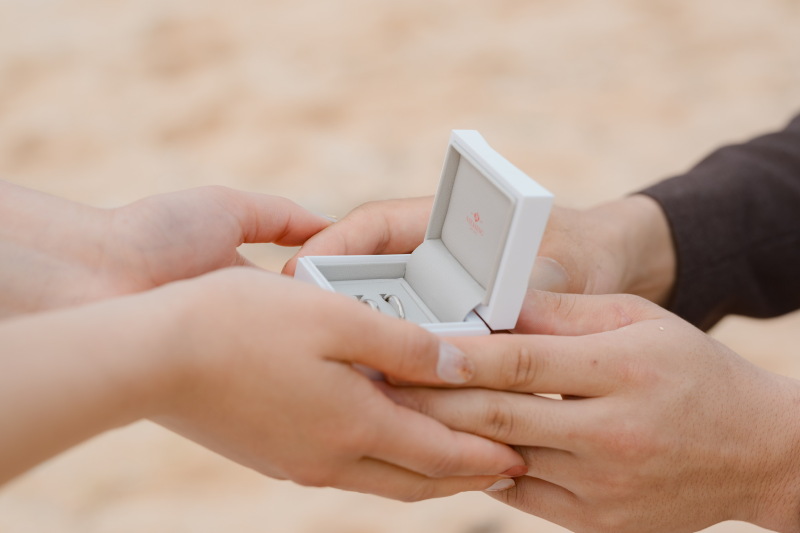 指輪をメインに