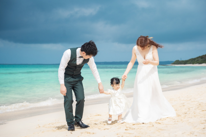 かわいいお子様とファミリーフォト!