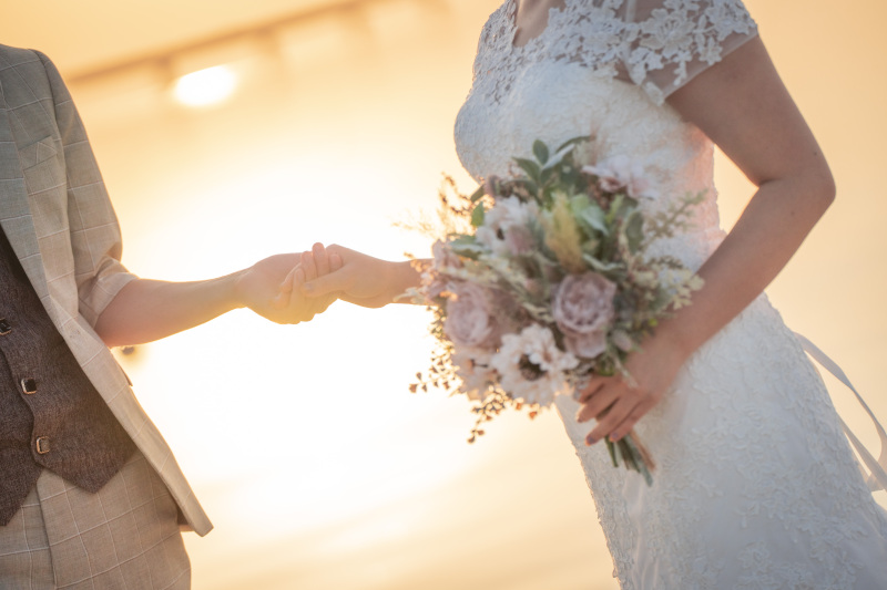 ブーケをメインに1枚