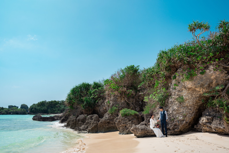 岩場の撮影も可能です!