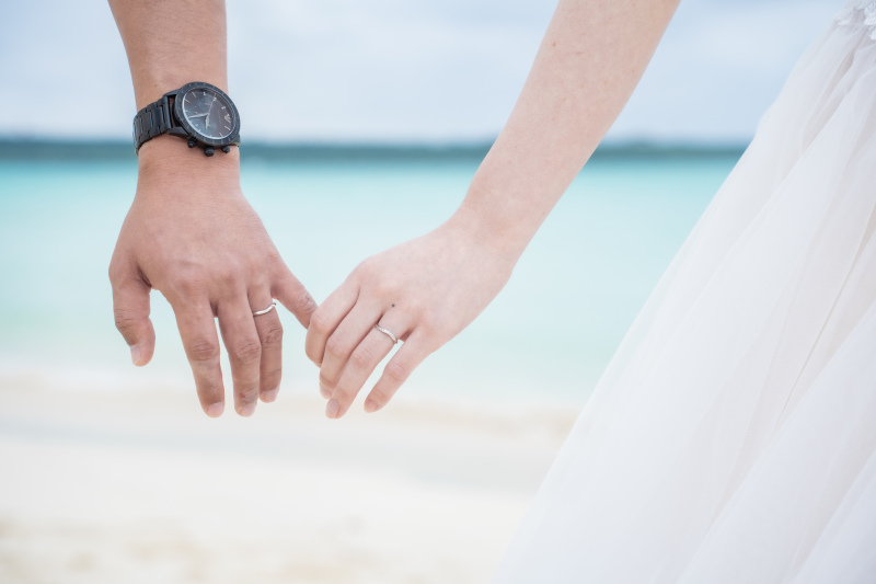 指輪をメインに