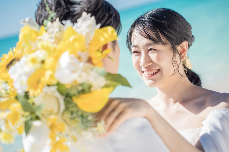 ブーケをメインに