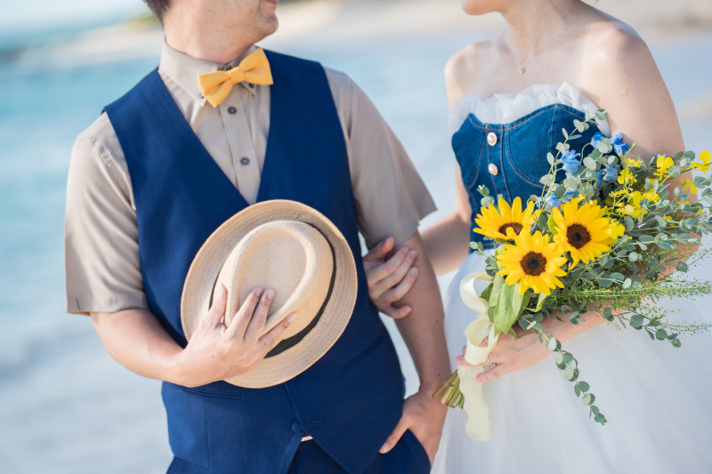 デニムでそろえてかわいく