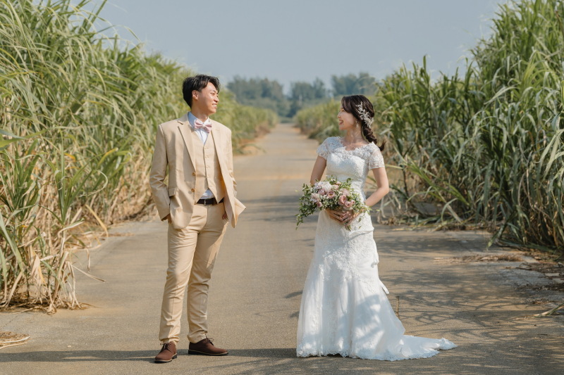 サトウキビ畑で1枚