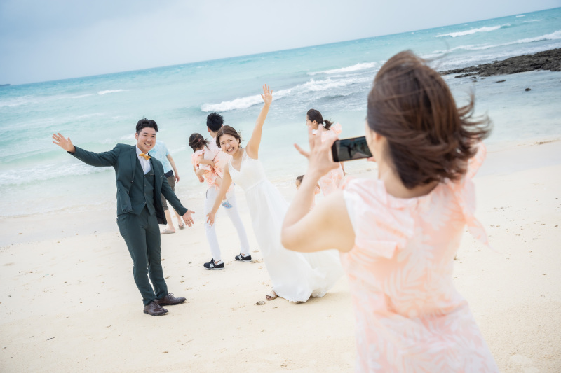 楽しそうな新郎新婦様♪