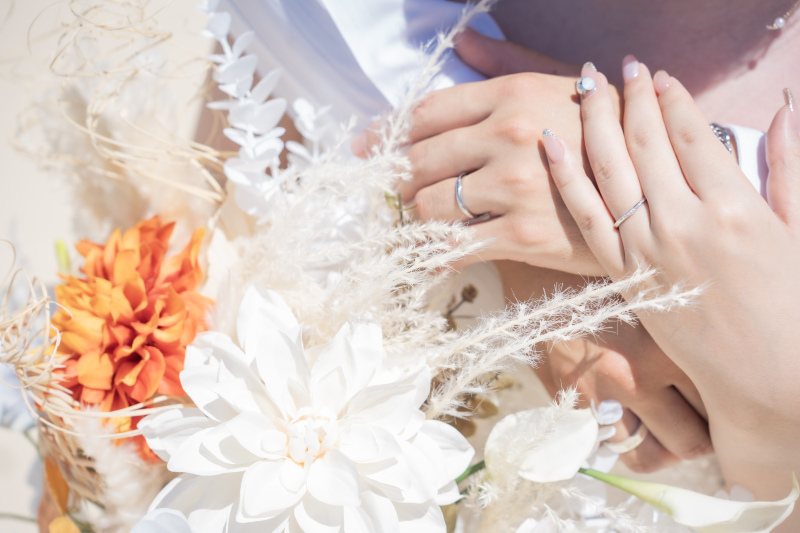 ブーケをメインに