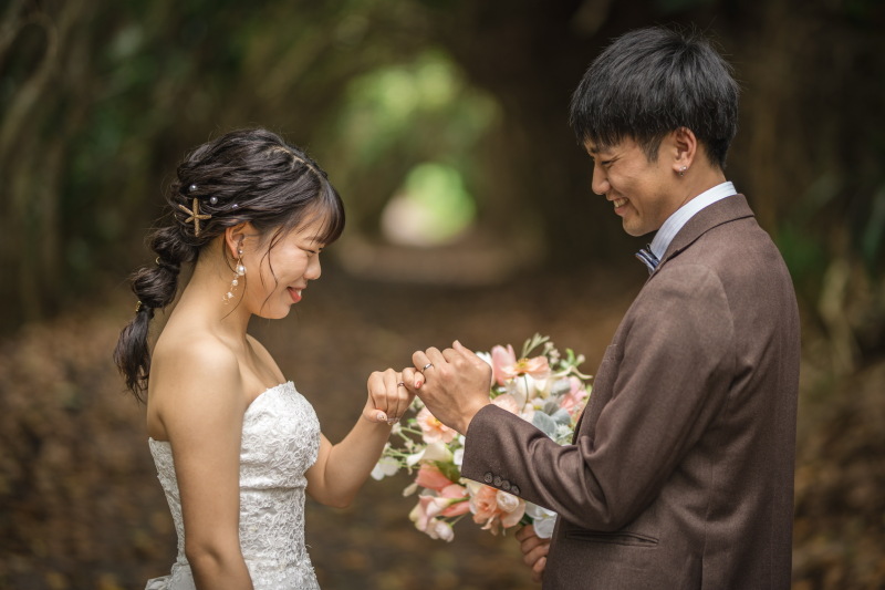 トンネルみたいなグリーン撮影