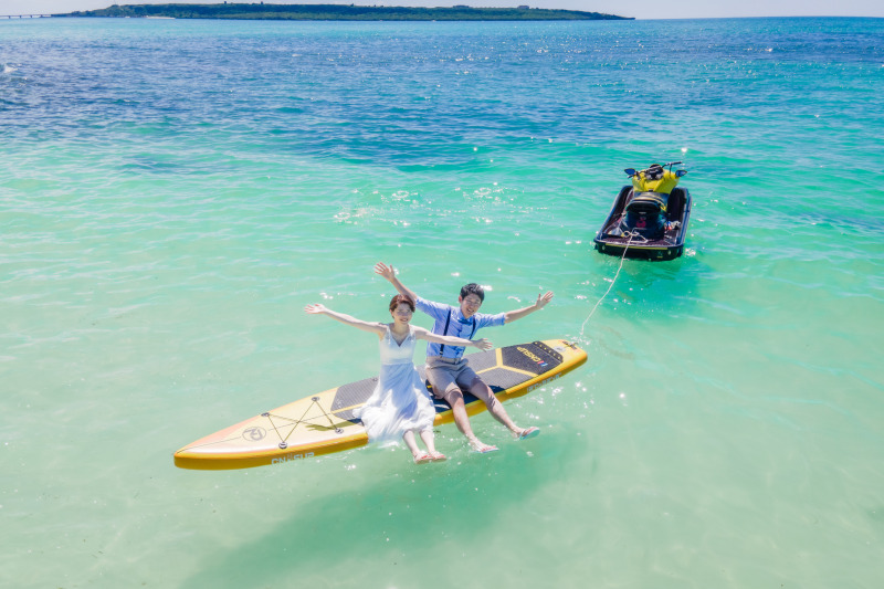 サップに乗って