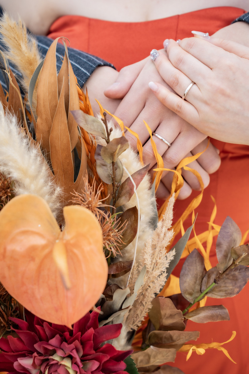 ブーケをメインに、