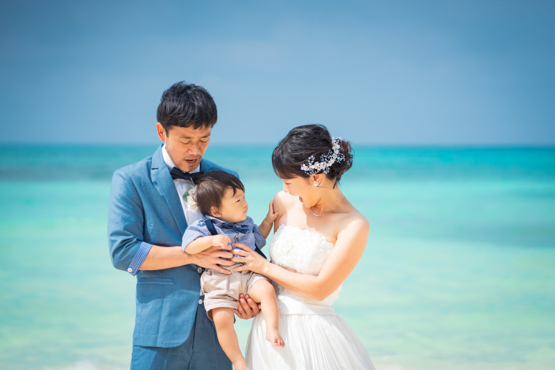 家族3人でのフォト撮影も!