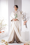 L白無垢001 カサブランカ　カフェラテコーデ