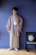 紋付 L027 パープルベージュ