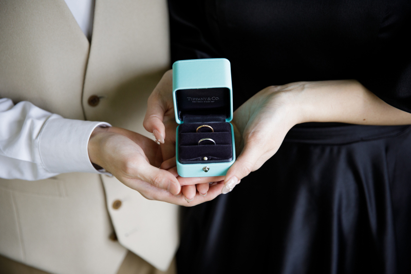 指輪を使って♡