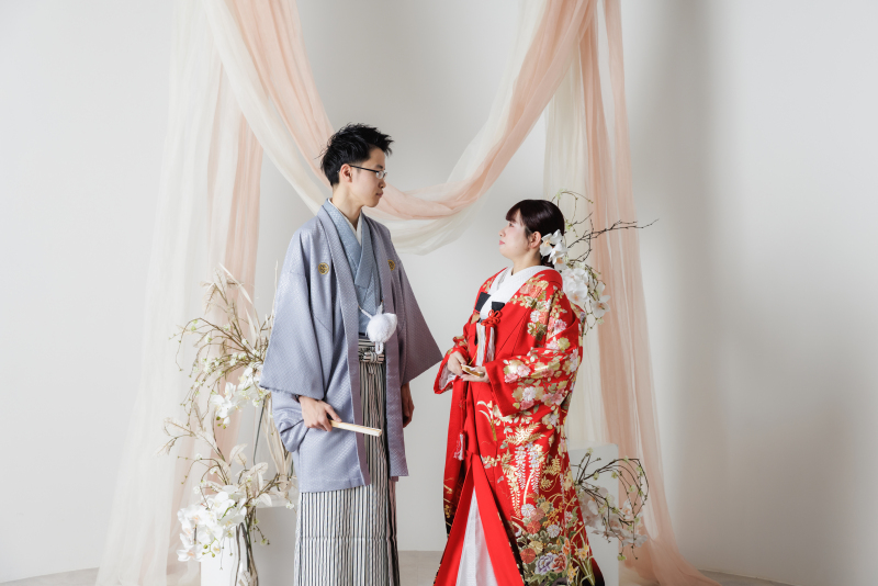 まずは和装から撮影スタート!☆