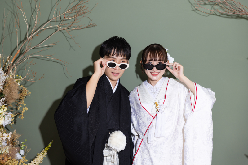 サングラス×和装