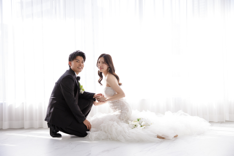 お座りショット♡