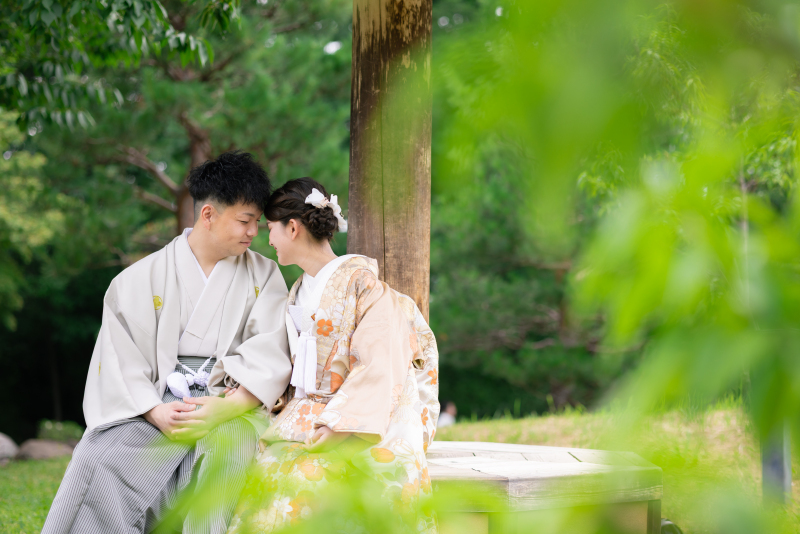 庭園でほっと一息