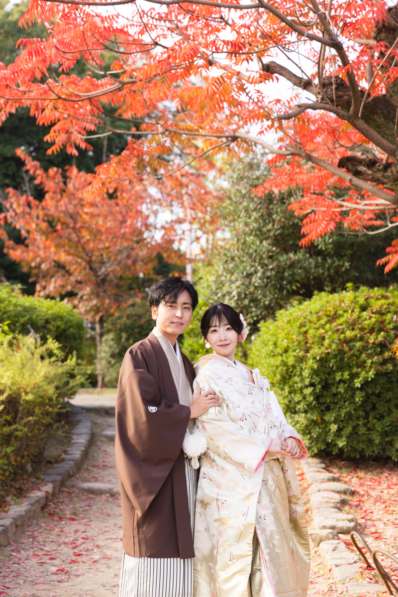 【スタジオ＋ロケーション撮影】大阪城の紅葉と✳︎