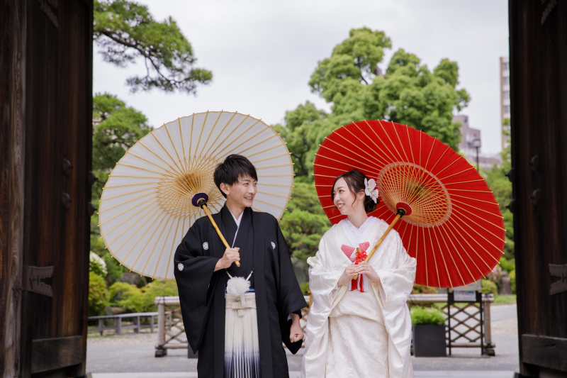 お二人の自然の笑顔が溢れる