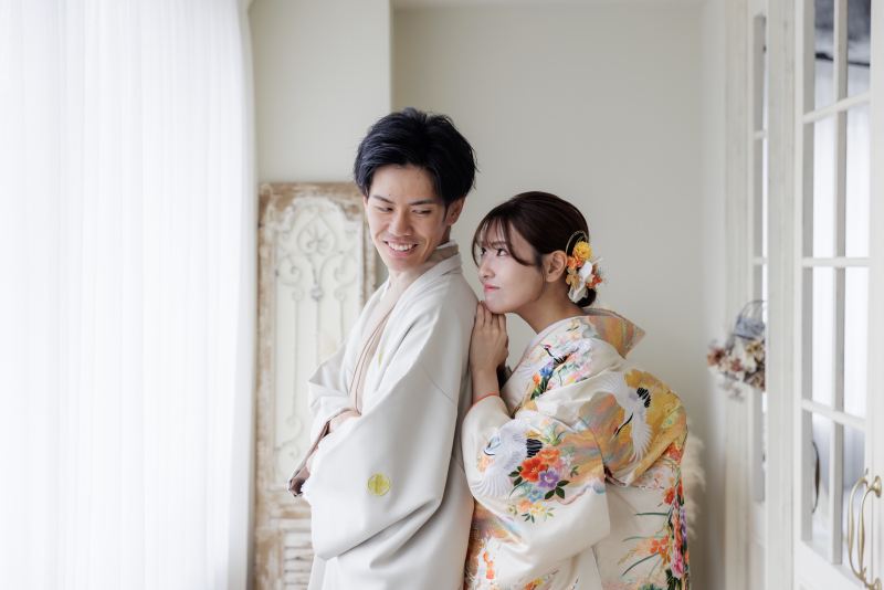 上目遣いが可愛い♡愛らしい和装ショット