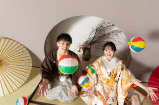 持ち込みアイテムを使って2人だけのオリジナル撮影☆