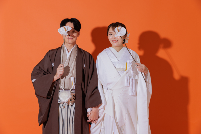 オレンジのバック紙で♪