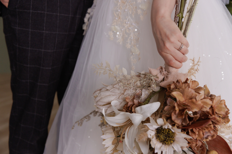 ブーケと一緒に