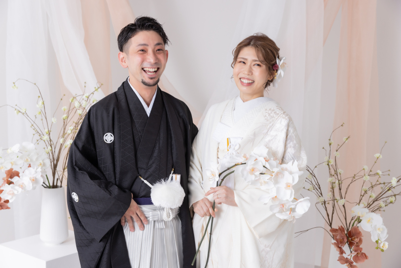 にっこり笑顔で