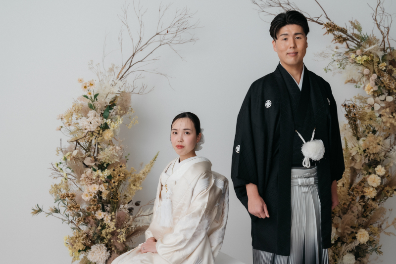 スタジオで和装おしゃれフォトを♪