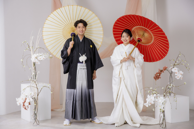 和装に着替えて