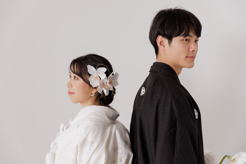 背中合わせで♪