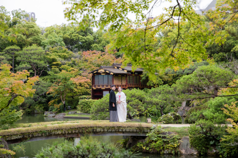 相楽園で魅せる和装フォト